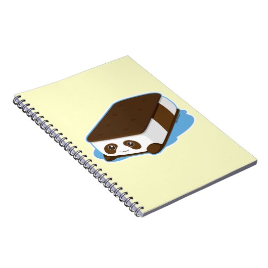 Cute Panda Bar Ice Cream Notitieboek (Rechterzijde)