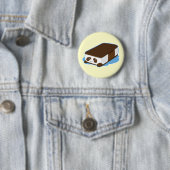 Cute Panda Bar Ice Cream Ronde Button 5,7 Cm (In situ)