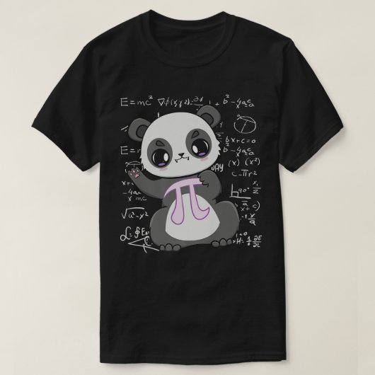 Cute Panda Bear And 3 T-shirt (Design voorkant)