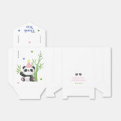 Cute Panda Bear Bamboo Birthday  Bedankdoosjes (Uitgevouwen)