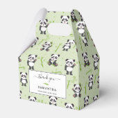 Cute Panda Bear Bamboo Kawaii Animals Pattern Bedankdoosjes (Voorkant Zijde)