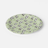 Cute Panda Bear Bamboo Kawaii Animals Pattern Papieren Bordje (Gekanteld)