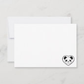 Cute Panda Bear Cartoon Blank Custom Notitiekaartje (Voorkant)
