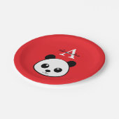 Cute Panda Bear Paper Plates – Personalized Papieren Bordje (Gekanteld)