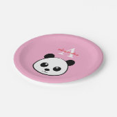 Cute Panda Bear Paper Plates – Personalized Papieren Bordje (Gekanteld)