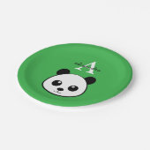 Cute Panda Bear Paper Plates – Personalized Papieren Bordje (Gekanteld)