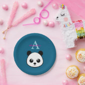 Cute Panda Bear Paper Plates – Personalized Papieren Bordje (Feest)