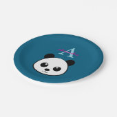 Cute Panda Bear Paper Plates – Personalized Papieren Bordje (Gekanteld)