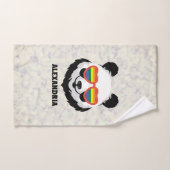 Cute Panda Bear | Rainbow | LGBTQ Bad Handdoek (Handdoek)