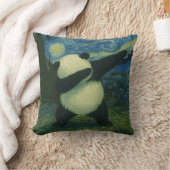 Cute Panda Bear - Van Gogh Style - Starry Night Kussen (Deken)