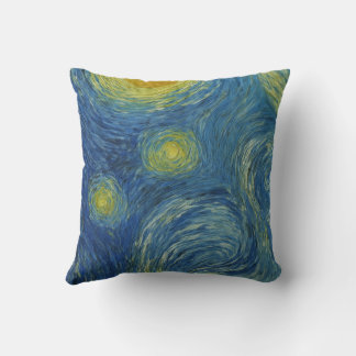 Cute Panda Bear - Van Gogh Style - Starry Night  Kussen