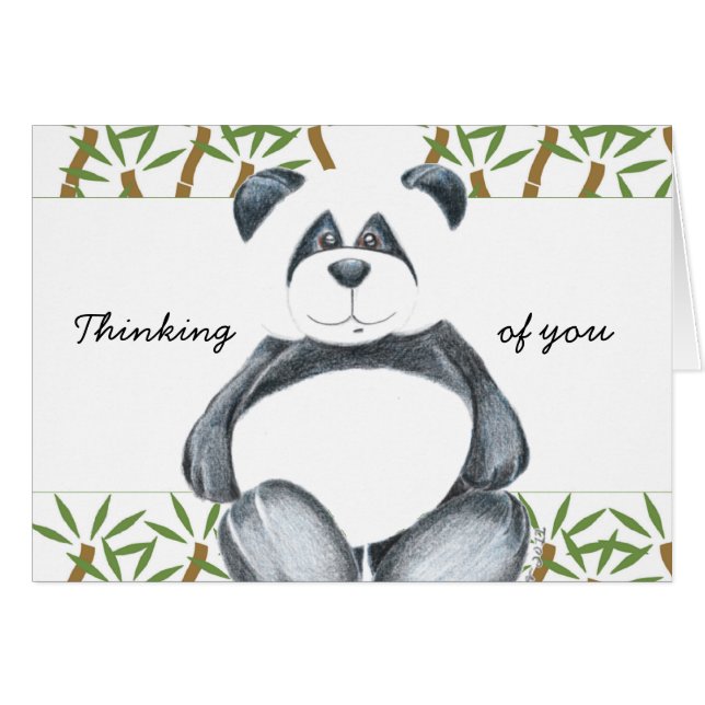 Cute Panda Beer (Voorkant Horizontaal)