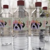 Cute Panda Beer Age Birthday Party Water Labels Waterfles Etiket