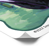 Cute Panda Beer Art Poster (Hoek)