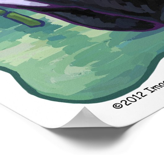 Cute Panda Beer Art Poster (Hoek)