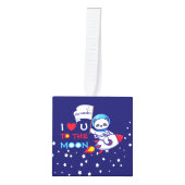 Cute Panda Beer Astronaut on Rocket Ship Kinder Decoratie (Voorkant)