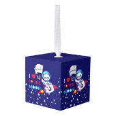 Cute Panda Beer Astronaut on Rocket Ship Kinder Decoratie (Achter hoekig)