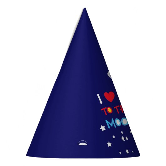 Cute Panda Beer Astronaut on Rocket Ship Kinder Feesthoedjes (Links)