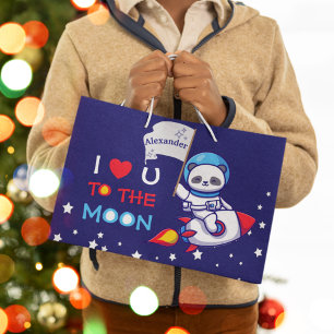 Cute Panda Beer Astronaut on Rocket Ship Kinder Groot Cadeauzakje