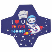 Cute Panda Beer Astronaut on Rocket Ship Kinder Voetbal (Enkel)