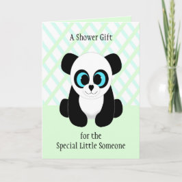 Cute Panda Beer Baby shower Card Kaart