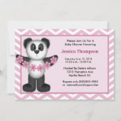 Cute Panda Beer Baby shower Uitnodiging (Voorkant)