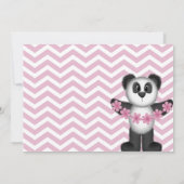 Cute Panda Beer Baby shower Uitnodiging (Achterkant)