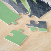 Cute Panda Beer & Baby Waterverf Legpuzzel (Zijkant)