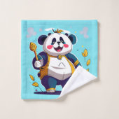 Cute Panda Beer badhanddoekset Bad Handdoek (Wasdoekje)