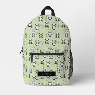 Cute Panda Beer Bamboe Kawaii Dieren Patroon Bedrukte Rugzak