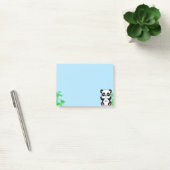 Cute Panda Beer & Bamboe op Lichtblauw Post-it® Notes (Kantoor)