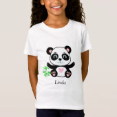 Cute Panda Beer & Bamboo T-shirt (Voorkant)