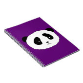 Cute Panda Beer bekijkt Modern Plezier door LeahG Notitieboek (Rechterzijde)