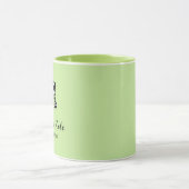 Cute panda beer bleek groen mok (Midden)