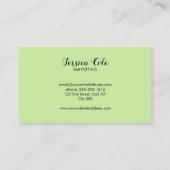 Cute panda beer bleek groen visitekaartje (Achterkant)