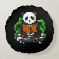Cute Panda Beer Book Reading Lover Animal