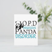 Cute Panda Beer Briefkaart (Staand voorkant)