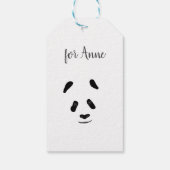 Cute Panda Beer Cadeaulabel (Achterkant)
