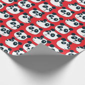 Cute Panda Beer Cadeaupapier (Hoek)