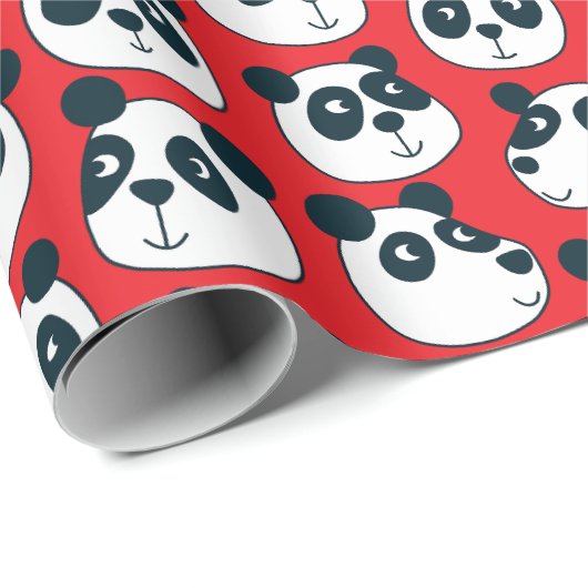 Cute Panda Beer Cadeaupapier (Rol Hoek)