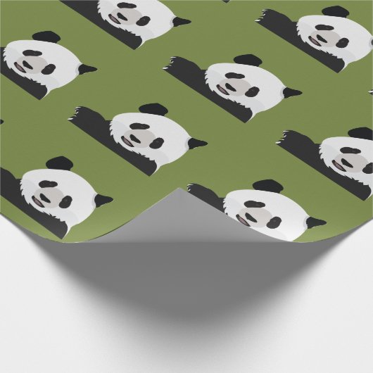 Cute Panda Beer Cadeaupapier (Hoek)