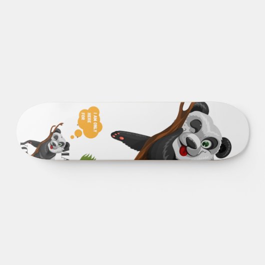 Cute panda beer dierenvriend grappige cartoon persoonlijk skateboard (Horizontaal)