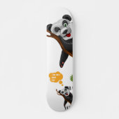Cute panda beer dierenvriend grappige cartoon persoonlijk skateboard (Voorkant)