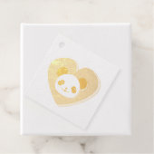 Cute Panda Beer en Red Heart Drawing Bedankjes Labels (Met doos)