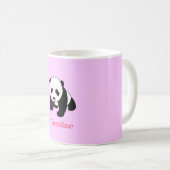 Cute Panda Beer Fan Personalized Coffee Mok Gift (Voorkant rechts)
