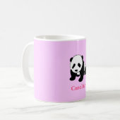 Cute Panda Beer Fan Personalized Coffee Mok Gift (Voorkant links)