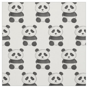 Cute Panda Beer Funny Animal Drawing Stof