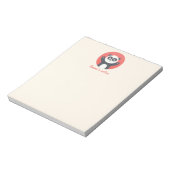 Cute Panda Beer - Gepersonaliseerd Kinder Notitieb Notitieblok (Linkerzijde)