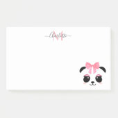Cute panda beer gepersonaliseerd monogram post-it® notes (Voorkant)
