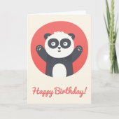 Cute Panda Beer - Gepersonaliseerde kinderen van z Kaart (Voorkant)